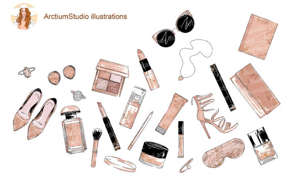 Cosmetics Set Clipart, Make Up Art: A Practical Guide for Creative Workflows