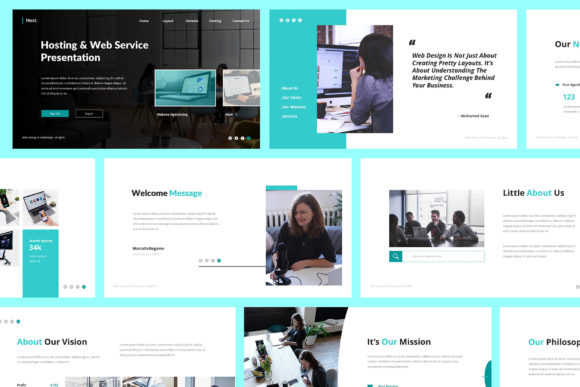 Host Web Hosting Keynote Template: A Professional Solution for Business Presentations