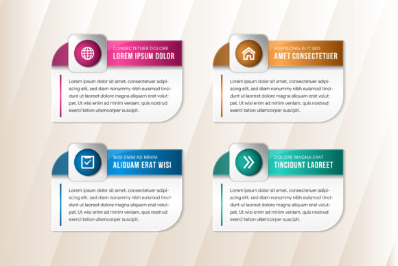 Infographic Tunnel Rectangle: A Modern Vector Illustration for Business and Design