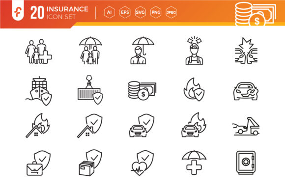 Insurance Elements Icon Set: A Practical Tool for Visual Communication