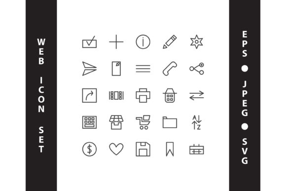 Line Style Web Icon Set: A Versatile Tool for Modern Designers