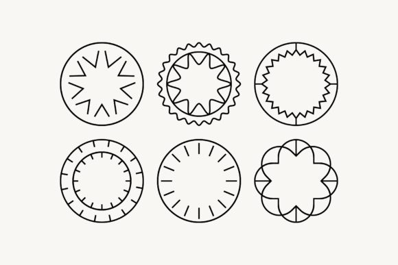Outline Minimalist Clipart SVG Badges: A Versatile Resource for Designers and Creators