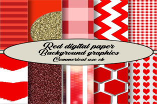 Red Backgrounds Digital Paper Pack: A Vibrant Collection for Creative Projects