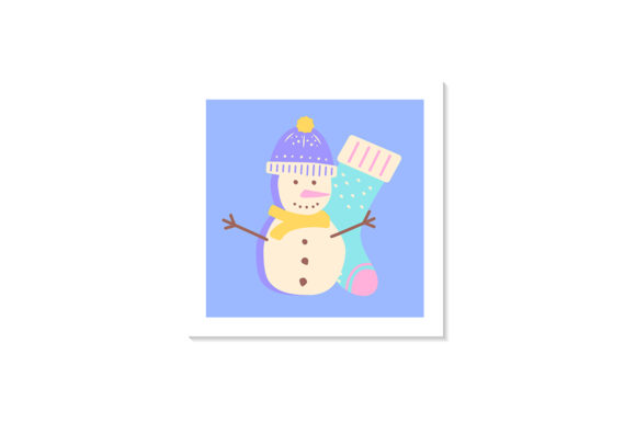 Snowman Social Media Post Mockup for Winter Campaigns