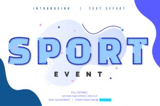 Sport Text Effect Design Editable Vector