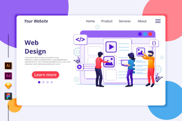 Web Design Landing Page Illustration: A Modern Approach to UI UX Design